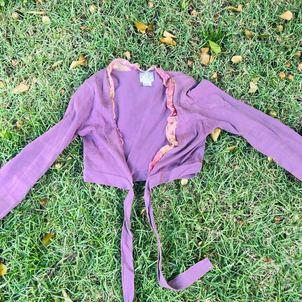 Purple cardigan in xs
